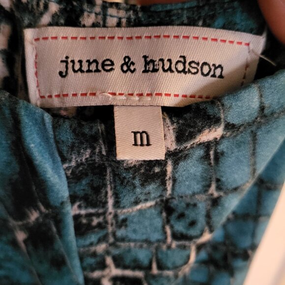 Turquoise Snake Skin Print Jumpsuit - Picture 12 of 12